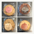 Sampler box - one of each: Chocolate Chip, Chocolate Walnut, Oatmeal Raisin, Orange Cranberry